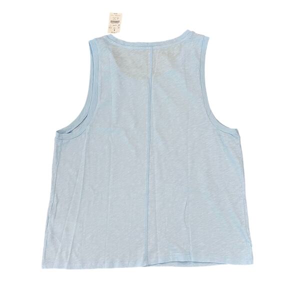 NWT J. Crew Women's Light Blue Breeze Girlfriend Tank Top - Picture 3 of 10